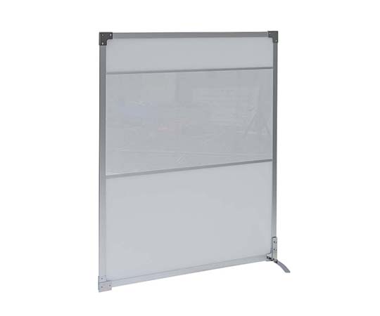 抗菌パーテーション（光透過性中空パネル） 連結 1300 透明窓付きフラット