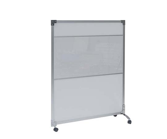 抗菌パーテーション（光透過性中空パネル） 連結 1300 透明窓付きキャスター