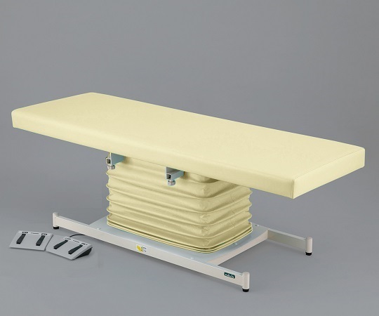 カラフル電動診察台 スタンダード メモリ付 600×1800mm クリーム ATE-6018CR-M