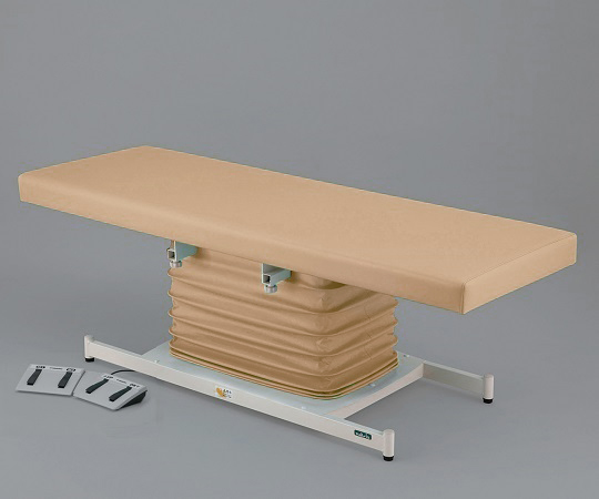 カラフル電動診察台 スタンダード メモリ付 600×1800mm アイボリー ATE-6018IV-M