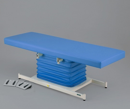カラフル電動診察台 スタンダード メモリ付 600×1900mm ライトブルー ATE-6019PB-M