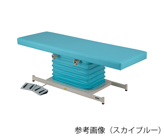 カラフル電動診察台 スタンダード メモリ付 650×1900mm スカイブルー ATE-6518SB-M