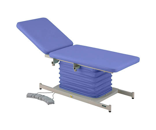 カラフル電動診察台 背上げ付 600×1800mm ライトブルー ATE-6018PB-BR