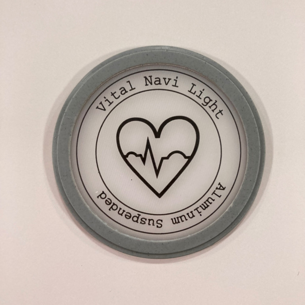 バイタルナビ聴診器 ライト サスペンデッド・オプション 交換用ダイアフラム グレー