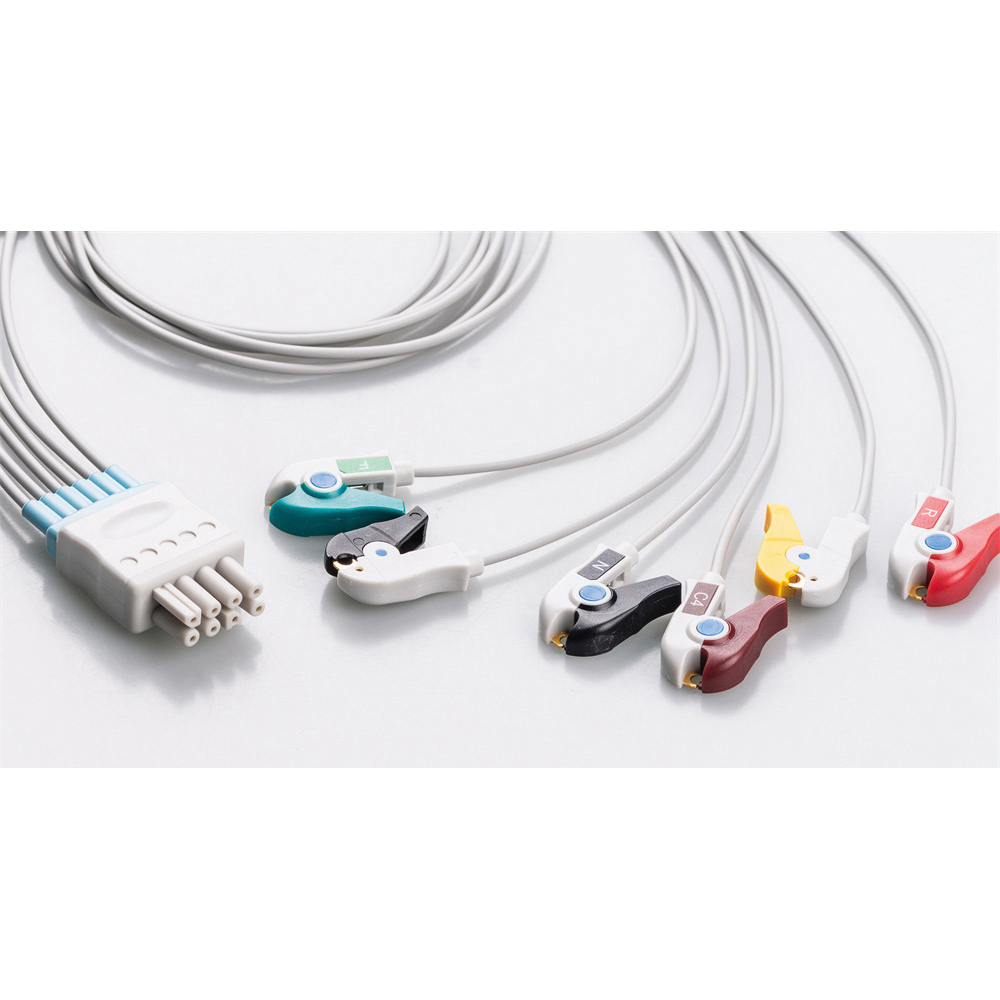 ECG電極用誘導コード　NNKB6-90P-I