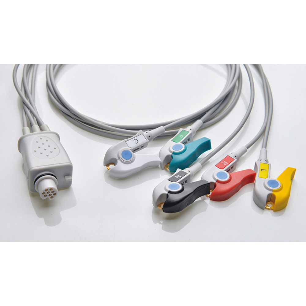 ECG電極用誘導コード　NFKD5-90P-I