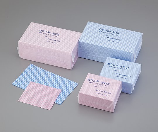 カウンタークロス 薄手・ブルー 1袋（50枚入） 1UB