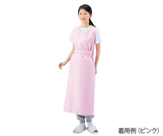 入浴介護用エプロン （ひもタイプ） ピンク/L 403306 L