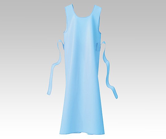 入浴介護用エプロン （ひもタイプ） ブルー/LL 403306 LL