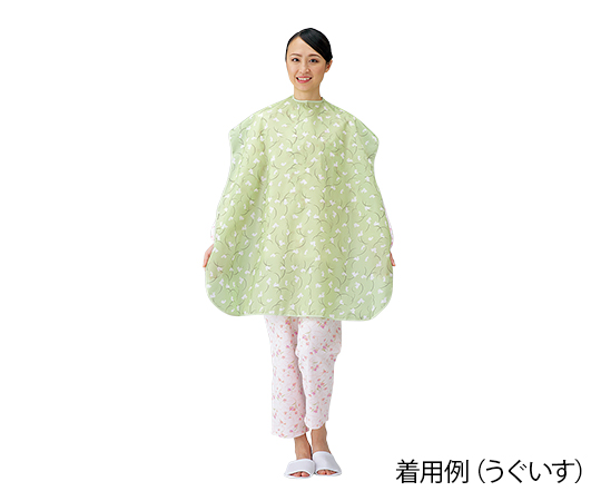 食事前掛（超はっ水）　《和柄うさぎ》うぐいす 1011