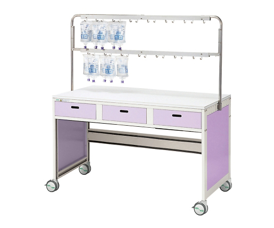 アルティア 点滴処置車 1400×715×1550 ラベンダー ラベンダー1400