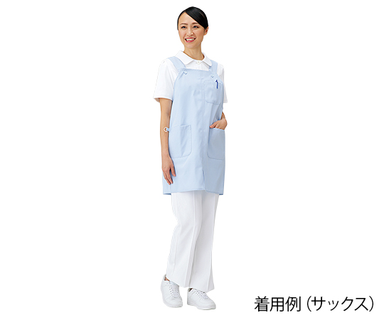 エプロン（5ポケット/前スリット入り）サックス/LL