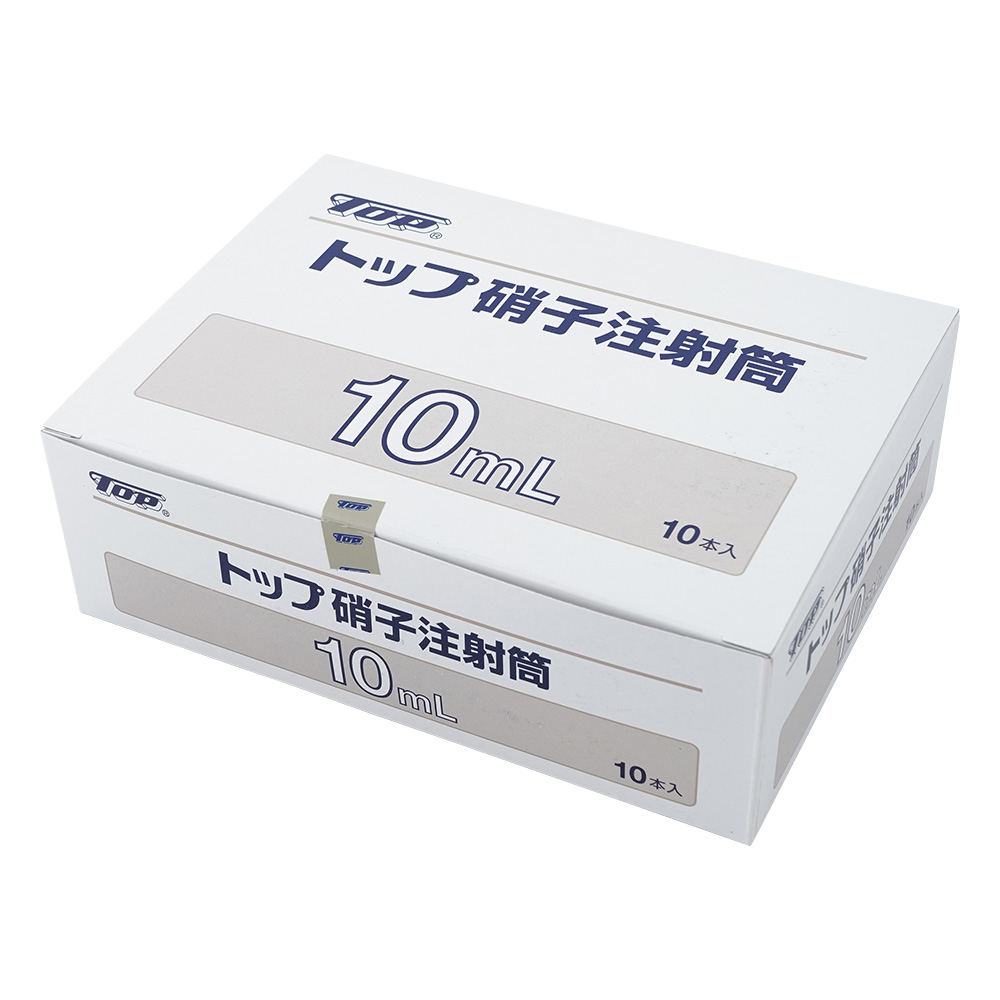 硝子注射筒 ルアー・ガラス先 外筒 10mL 1箱（10本入） 00208