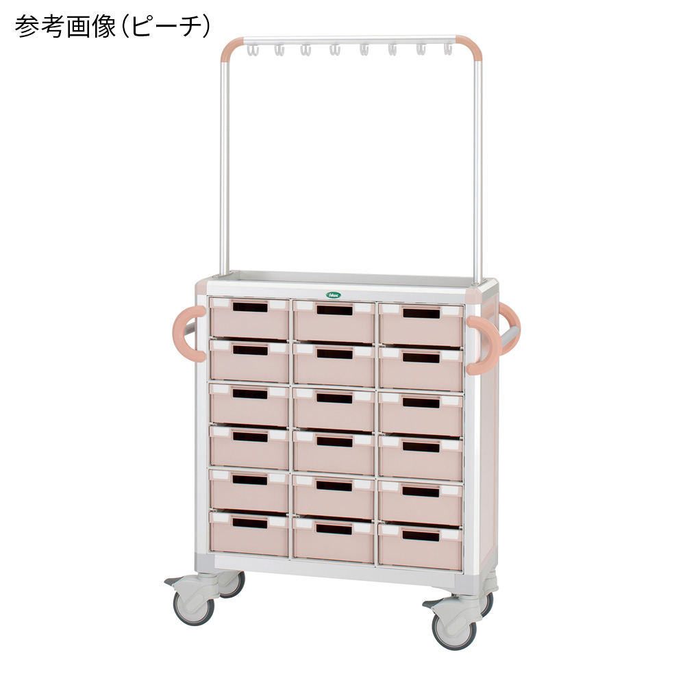 注射薬カート 944×397×1692（台高992） ピーチ CUA4-A3618SFB