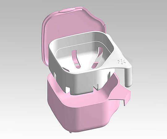 入れ歯洗浄用カップ ピンク K-7012