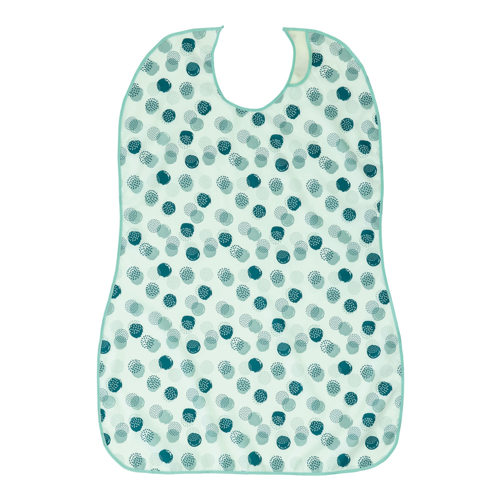 長持ちする大きなお食事エプロン　403720-1309　ライトグリーン