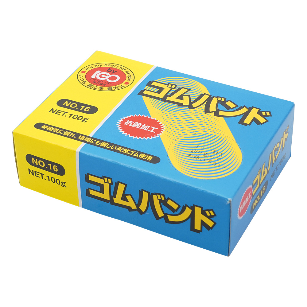 IGOゴムバンド #16 100g アメ 1箱（680本入） No.16 100g