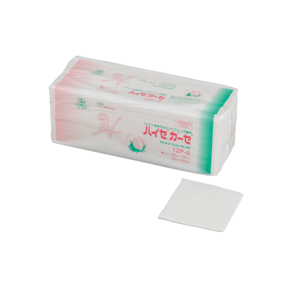 ハイゼ（R）ガーゼ No.6 1袋（100枚入） 021-423001-00
