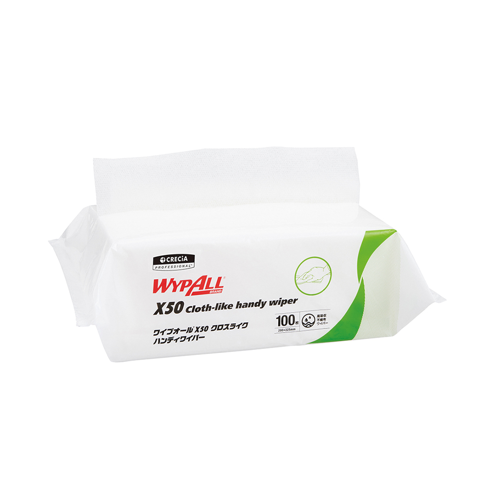 ワイプオールX50 クロスライク ハンディワイパー・白 100枚×16袋入 60525