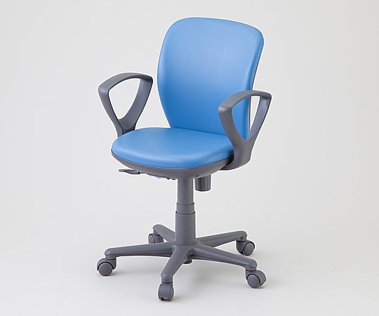 チェア[セミローバック] 肘付き ブルー OA-1055EJ（VG1）