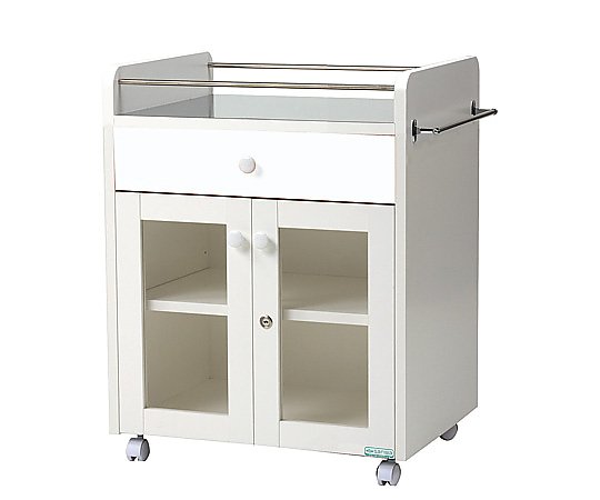 シングルメディカルワゴン ホワイト 600×450×760mm 197