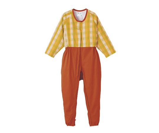 前開き介護寝巻き （フルオープン型/ロック機能付） ベージュ/L 5738-TA