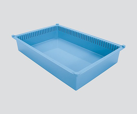 トレー（モジュールシリーズ） 64-10タイプ（深さ10cm）帯電防止 ブルー PT64-10 BU