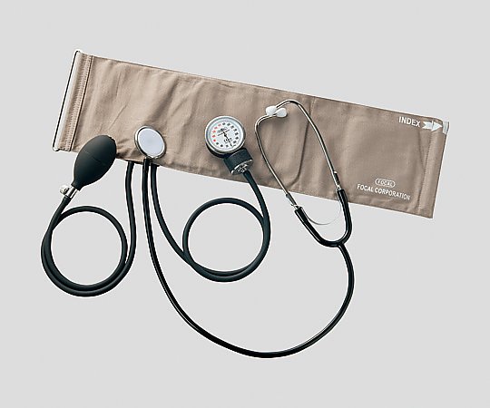 アネロイド血圧計[ラテックスフリー] Dリング聴診器一体型 FC-101