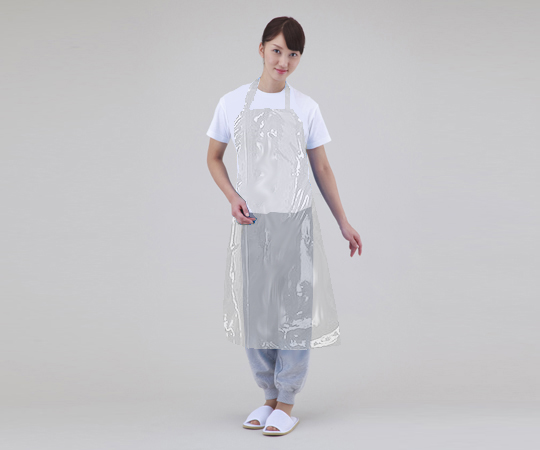 防水カラーエプロン （クリア）