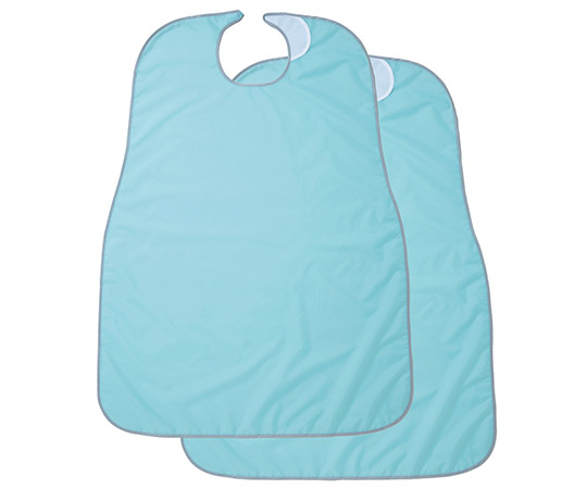 食事前掛 2枚組（無地）ブルー 1031