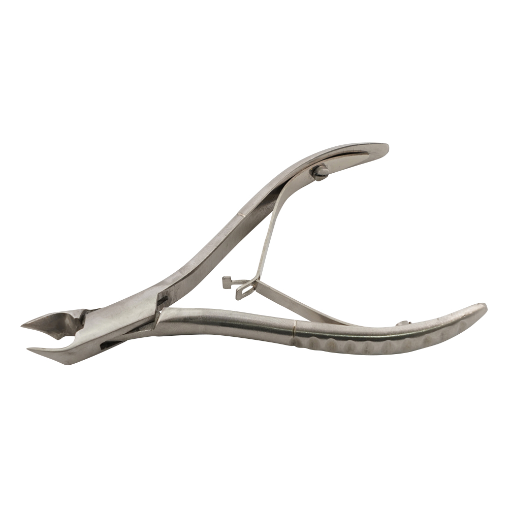 小型ニッパ式爪切り アングル刃 全長100mm NAIL-SAT