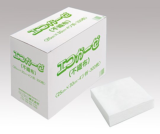 エコガーゼ 4つ折り 300枚入 4ツ折