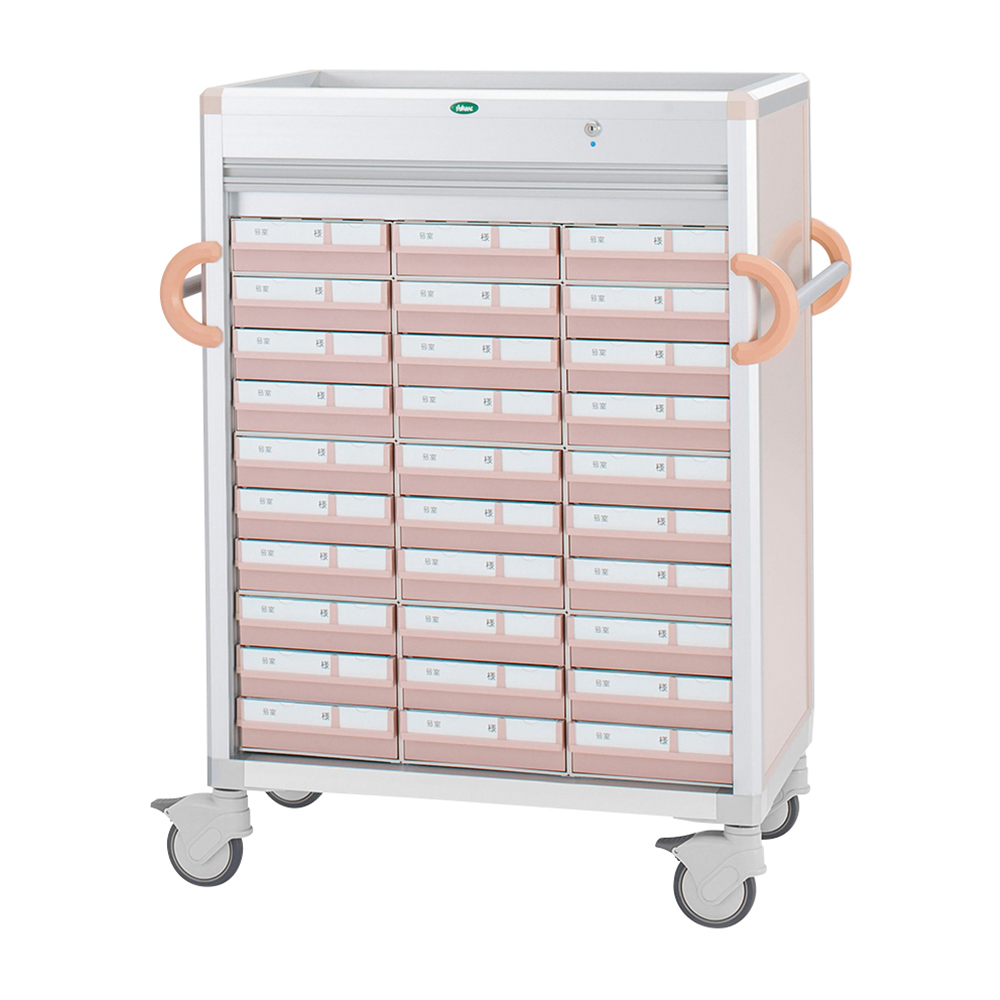 与薬カート 944×505×1236mm CUA4-AS31030BYT-8 PE