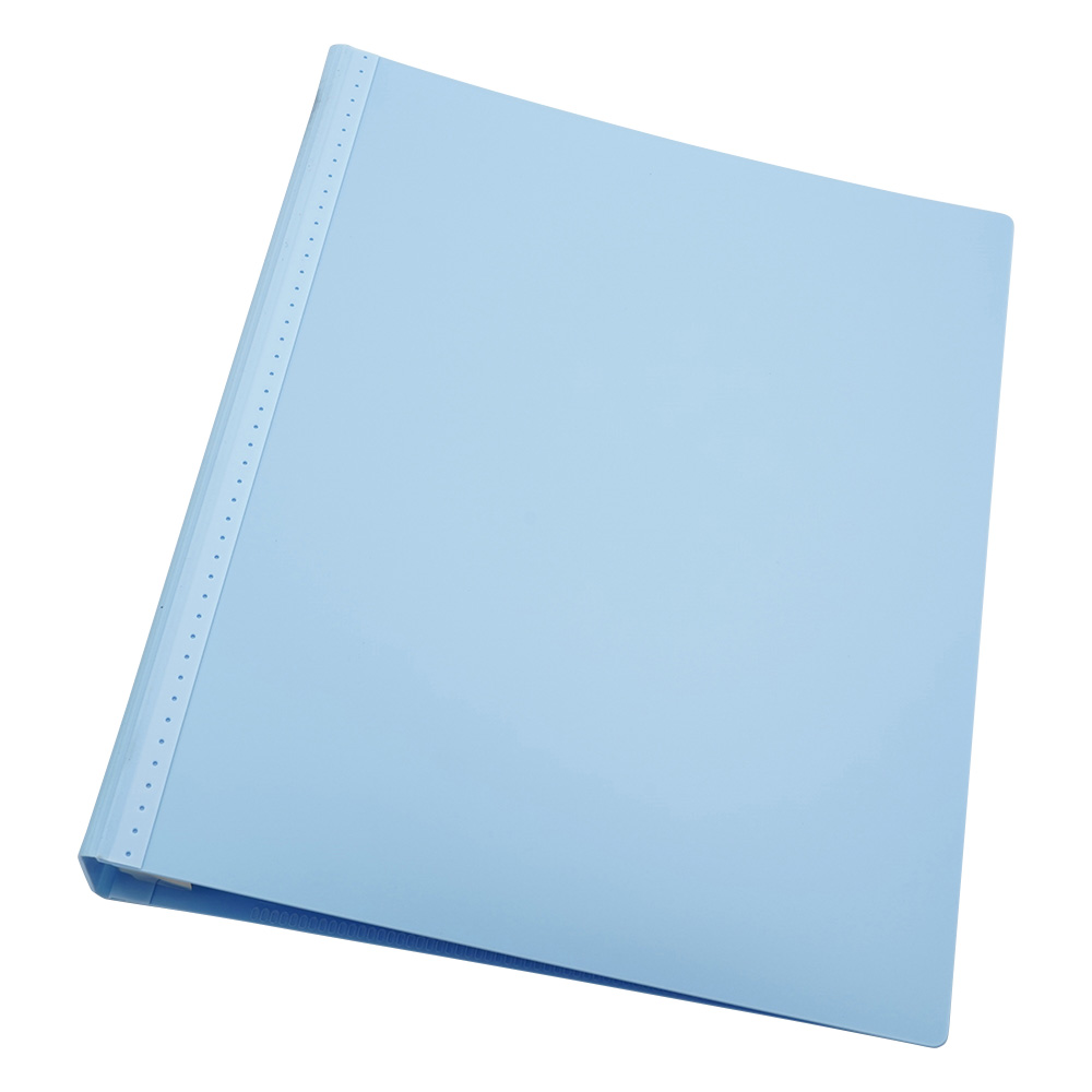 メディカルサポートブック A4・4穴 背幅41mm ブルー HB677-1