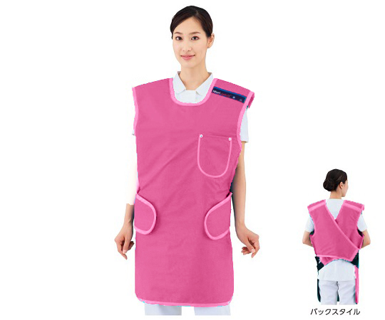 ワンタッチ防護エプロン （フレアKPPONE） LE025（ピンク） L LE025LP（ピンク）
