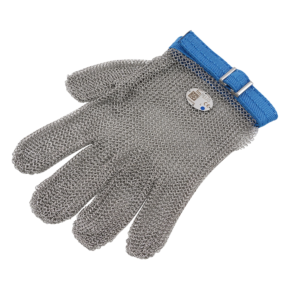 ステンレスメッシュ手袋（左右兼用） 5本指 L