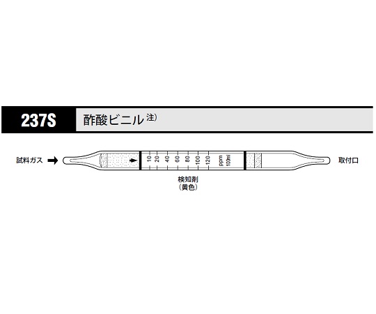 ガス検知管 酢酸ビニル 1箱（10本入） 237S