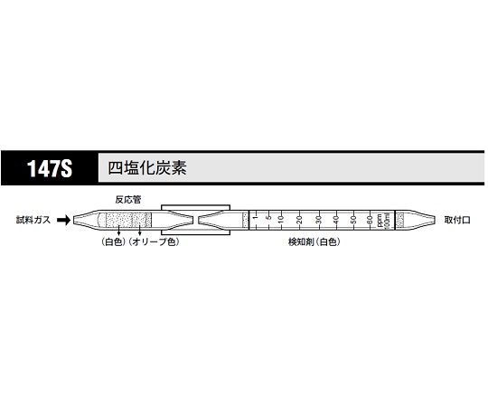 ガス検知管 四塩化炭素 1箱（5本入） 147S
