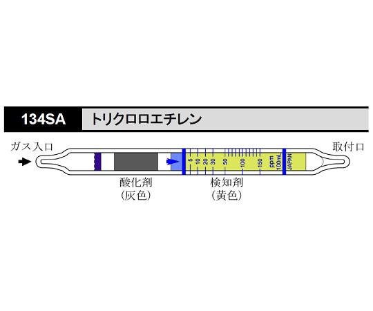 ガス検知管 トリクロロエチレン 1箱（10本入） 134SA