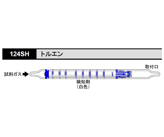 ガス検知管 トルエン 1箱（10本入） 124SH