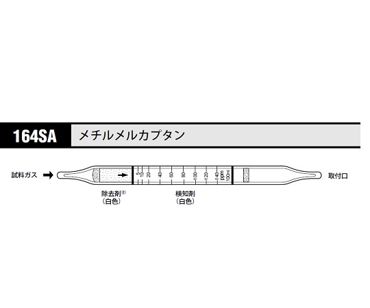 ガス検知管 メチルメルカプタン 1箱（10本入） 164SA