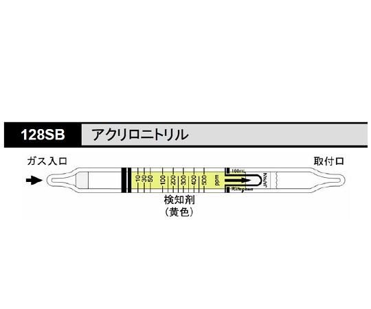 ガス検知管 アクリロニトリル 1箱（10本入） 128SB