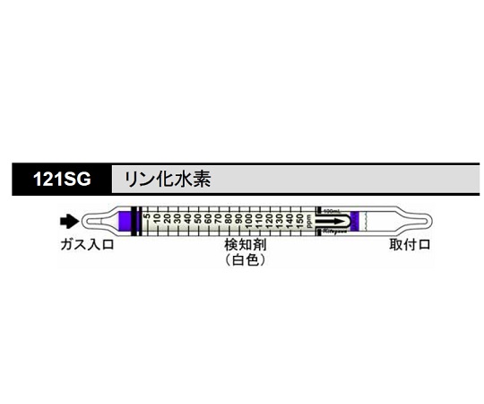 検知管 リン化水素 1箱（10本入） 121SG