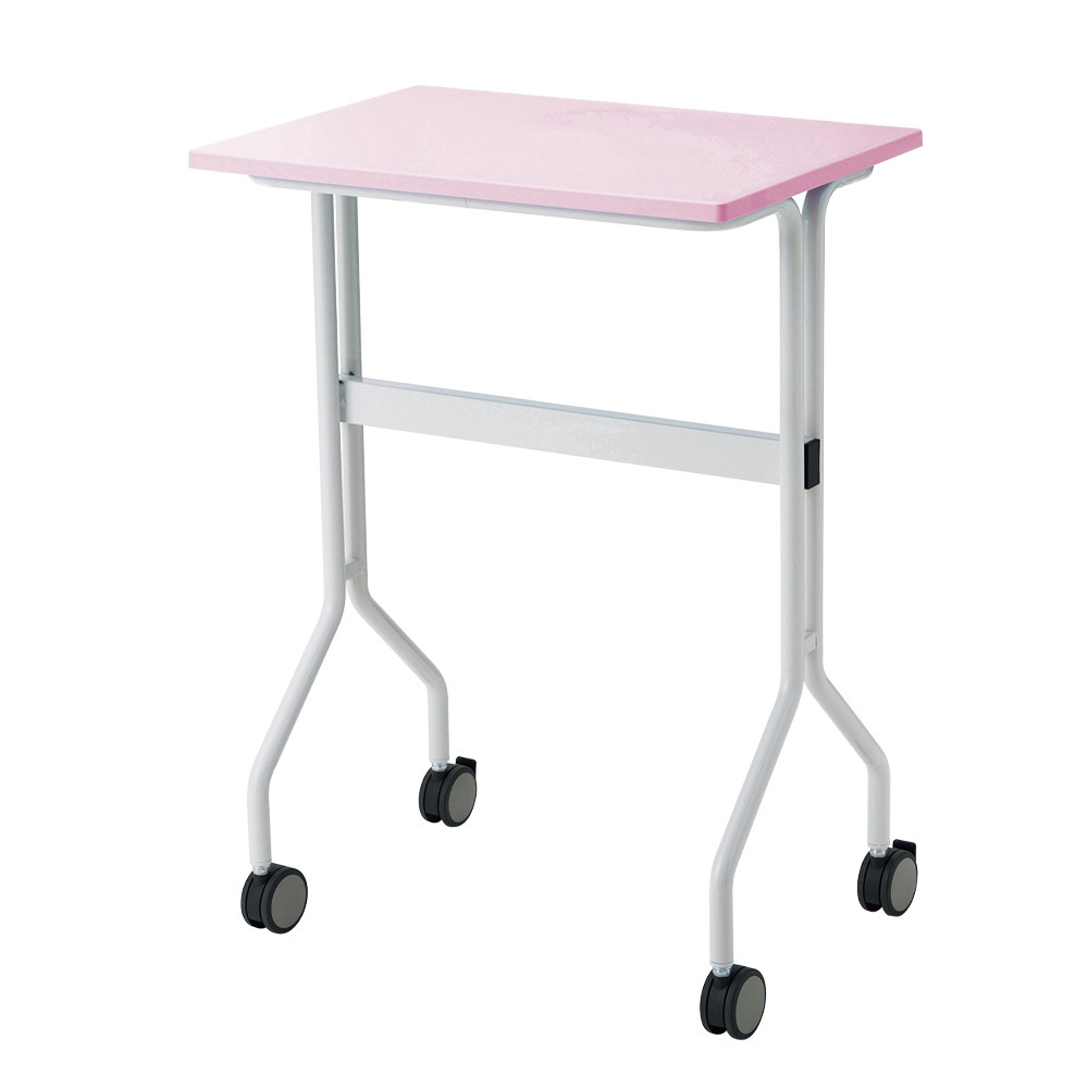 ワークテーブル ピンク カゴ無し 645×445×900mm TT-NS20 ピンク