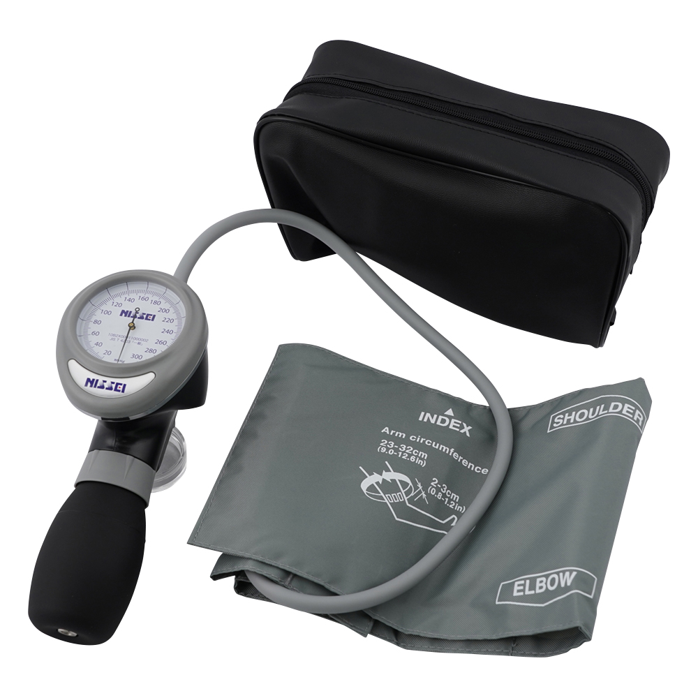 アネロイド血圧計[ワンハンド式] HT-1500 グレー HT-1500-13K