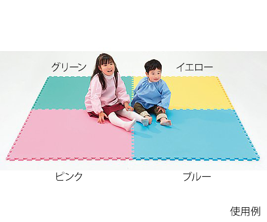 エッグクッションマット イエロー 1組（4枚入）