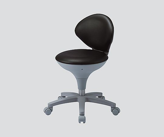 スツール 背付き ブラック WS-021-VBK