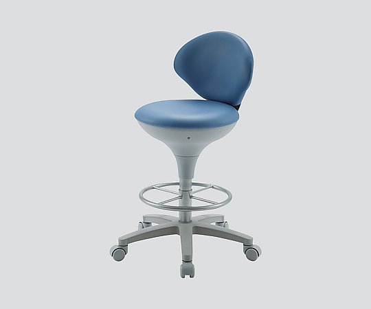 スツール ブルー 背付き WS026-VBL