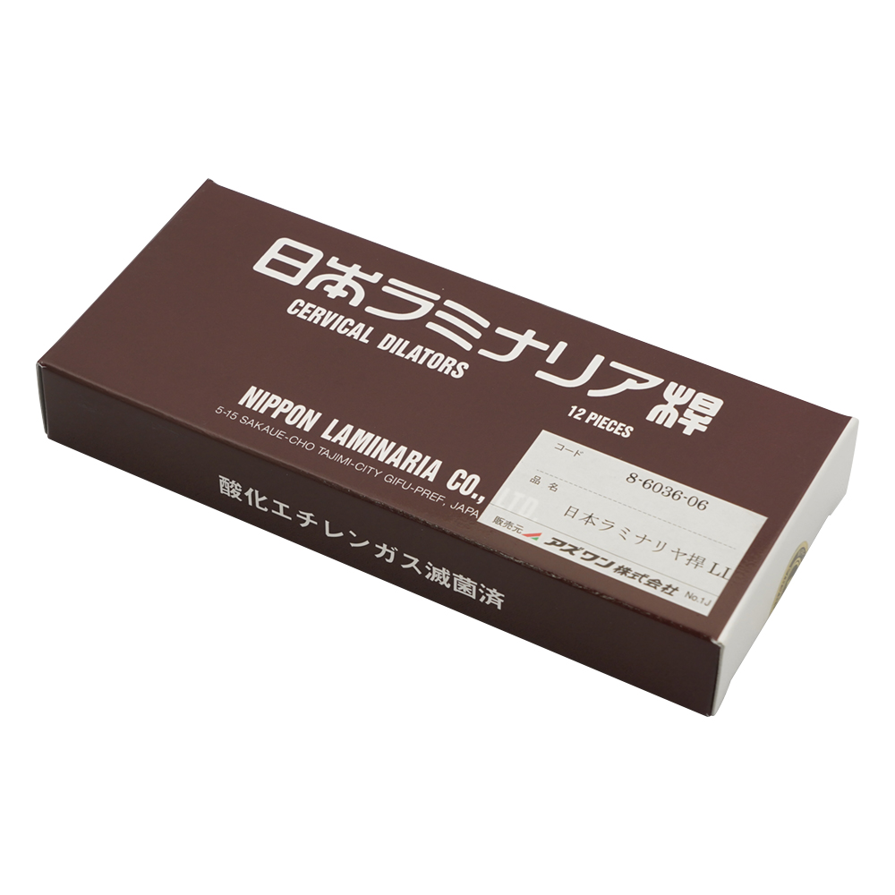 日本ラミナリア桿（子宮頚管拡張器）1箱（12本入） LL (太太)