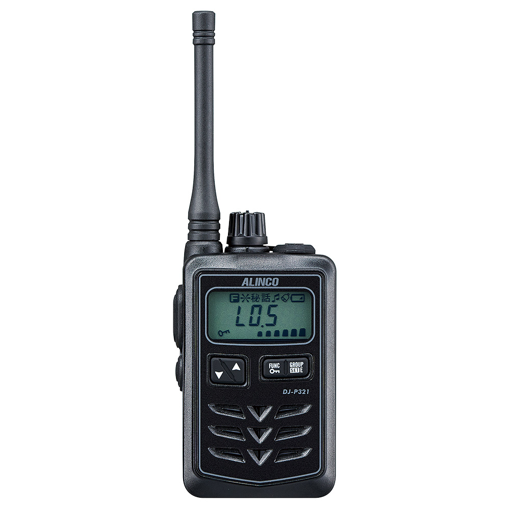 特定小電力トランシーバー 本体（ミドルアンテナ・ブラック） DJ-P321BM